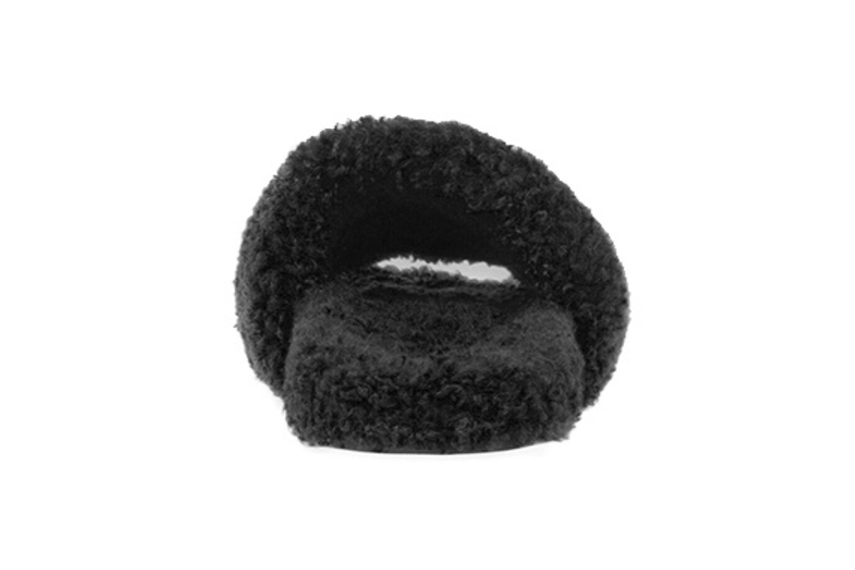 Coco Shoes Balenciaga Furry Slide Black 654747W2D011096 - Cocoshoesvip.net