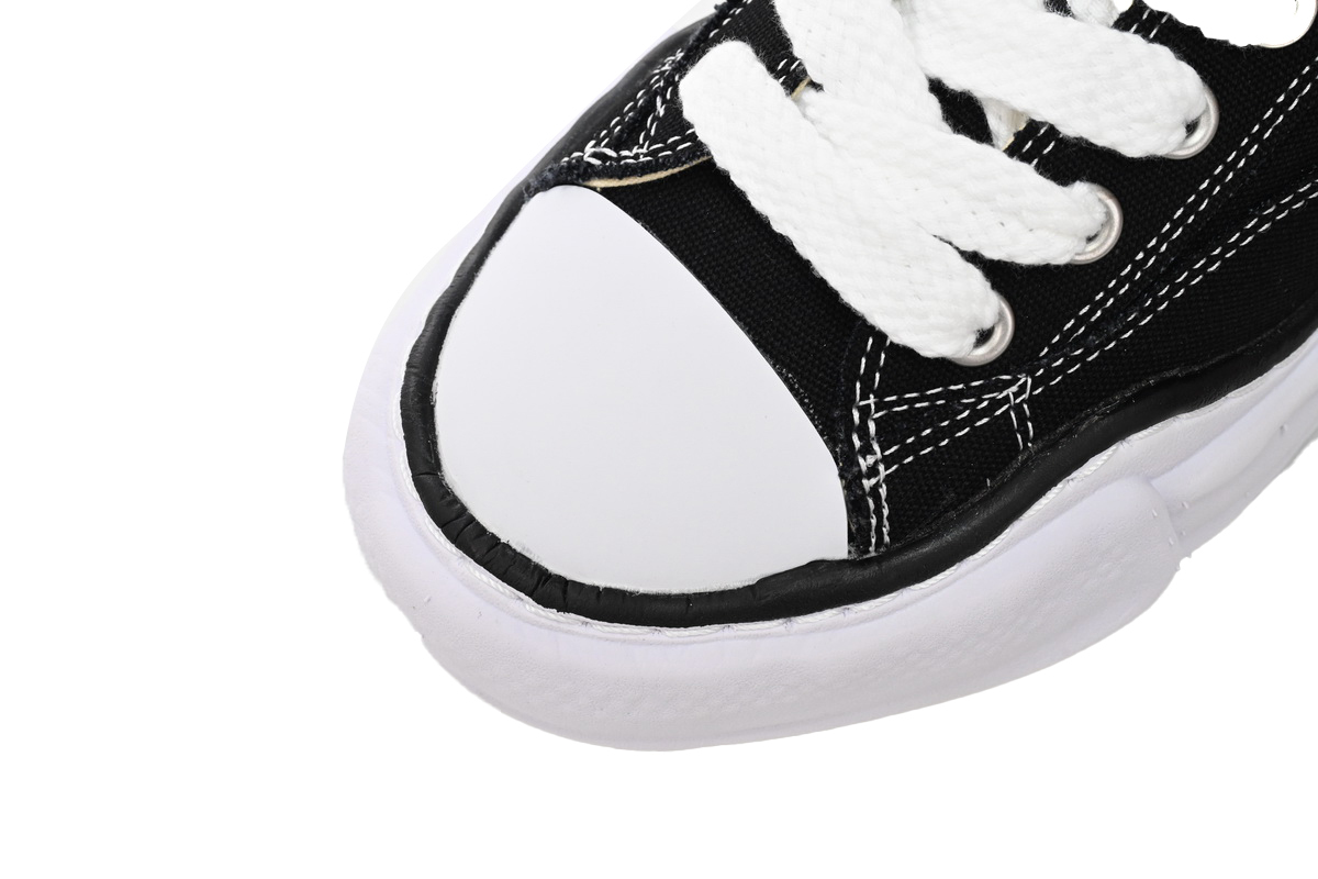 Coco Shoes Maison Mihara Yasuhiro Hank OG Sole Canvas Low Black A05FW702 NO.722 - Cocoshoesvip.net
