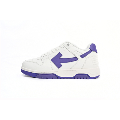 Off-White Out Of Office OOO Low Tops White Purple OMIA189F22LEA0010135 01