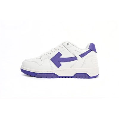 Off-White Out Of Office OOO Low Tops White Purple OMIA189F22LEA0010135 01