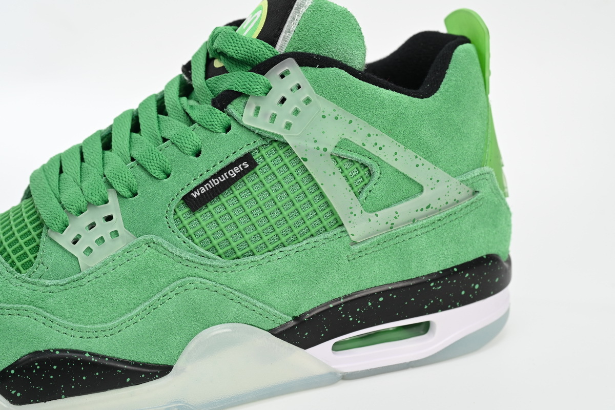 Coco Shoes Air Jordan 4 Retro Emerald Green Black 904284 - Cocoshoesvip.net