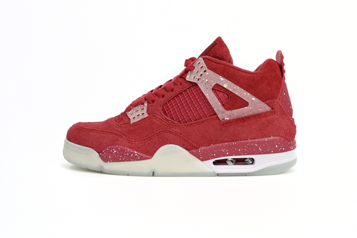 Coco Shoes Air Jordan 4 Retro Wine red ink splashing 904282 - Cocoshoesvip.net
