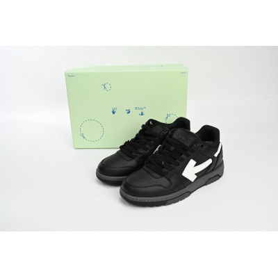 Off-White Out Of Office Black White OMIA189R21LEA0011001 02