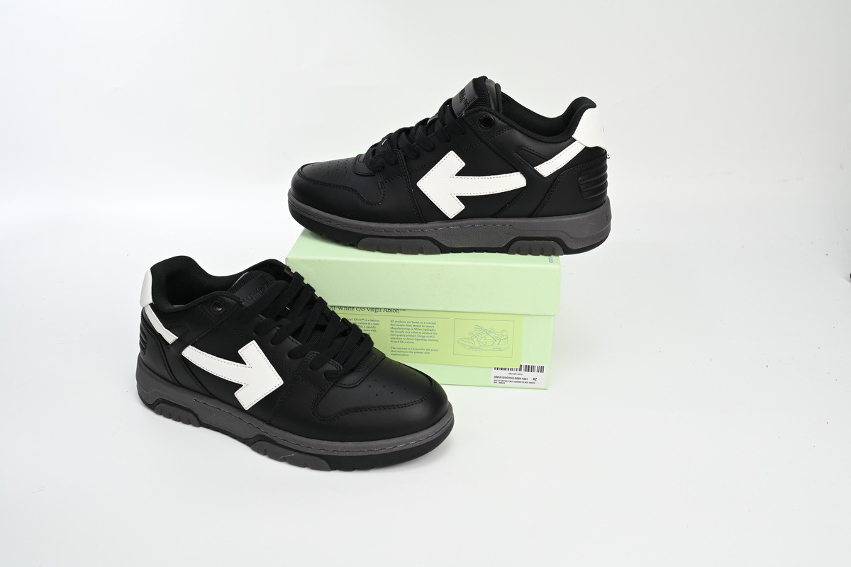 Coco Shoes OFF-WHITE Out Of Office Black White OMIA189R21LEA0011001 - Cocoshoesvip.net