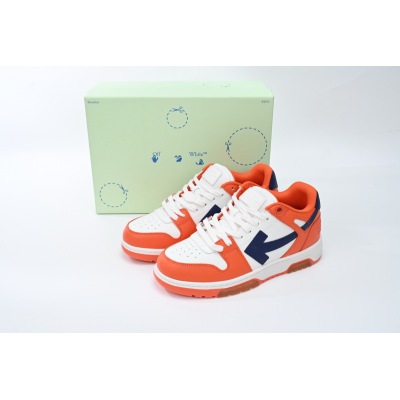 Off-White Out Of Office OOO Low Tops White Orange Blue OMIA189F21LEA0022045 02