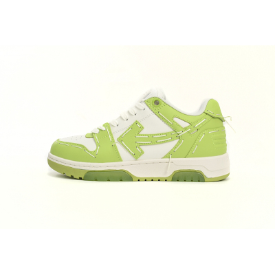 Off-White Out Of Office Sartorial Stitching White Green OLIA189S23LEA0015901 01