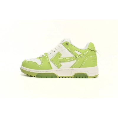Off-White Out Of Office Sartorial Stitching White Green OLIA189S23LEA0015901 01