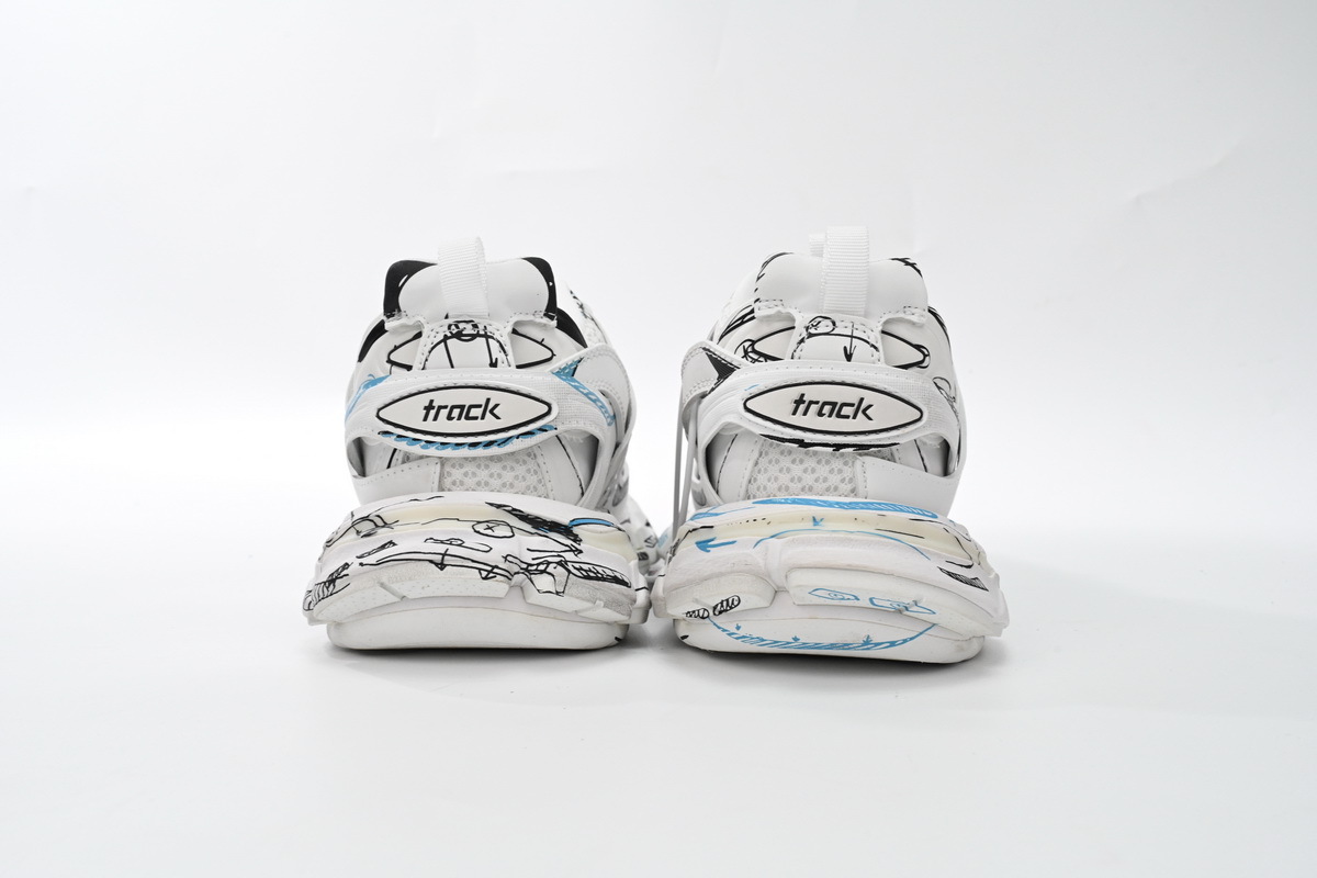 Coco Shoes Balenciaga Track Black Graffiti Art 542436 W3SRA 9014 - Cocoshoesvip.net