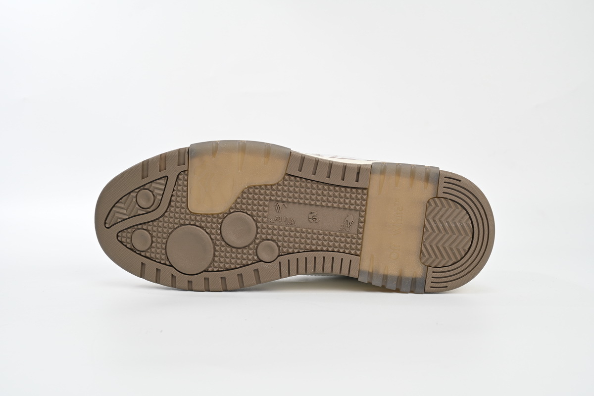 Coco Shoes OFF-WHITE Out Of Office OOO "For Walking" Beige Gray (SS22) OMIA189C99LEA0030117 - Cocoshoesvip.net