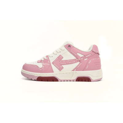 Off-White Out Of Office Sartorial Stitching White Pink OMIA189S23LEA3333333 01