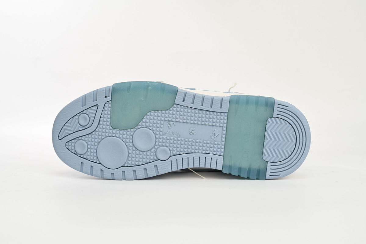 Coco Shoes OFF-WHITE Out Of Office Sartorial Stitching White Blue OMIA189S23LEA2222222 - Cocoshoesvip.net