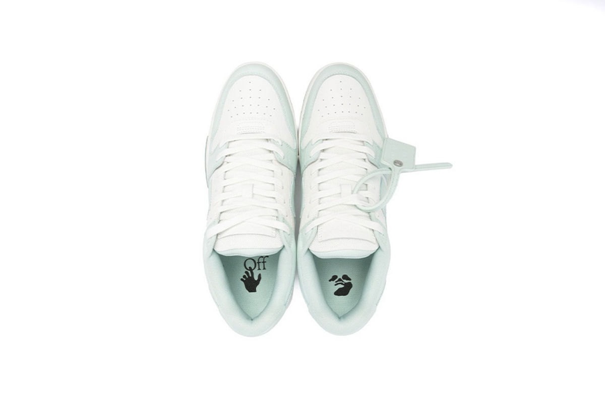 Coco Shoes OFF-WHITE Out Of Office "OOO" Low Mint White OWIA259C99LEA0035101 - Cocoshoesvip.net