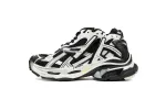 Coco Shoes Balenciaga Runner White Black White 677403W3RB29010 - Cocoshoesvip.net