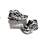 Coco Shoes Balenciaga Runner White Black White 677403W3RB29010 - Cocoshoesvip.net