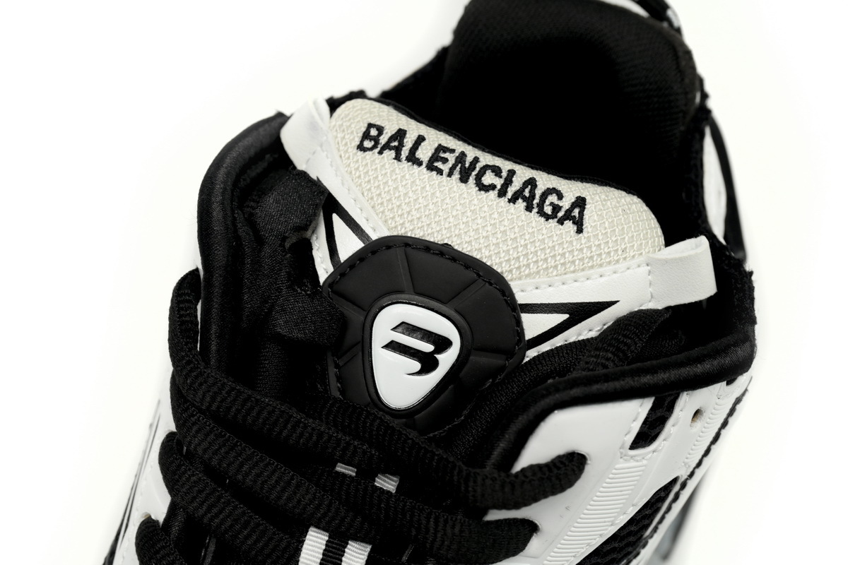 Coco Shoes Balenciaga Runner White Black White 677403W3RB29010 - Cocoshoesvip.net