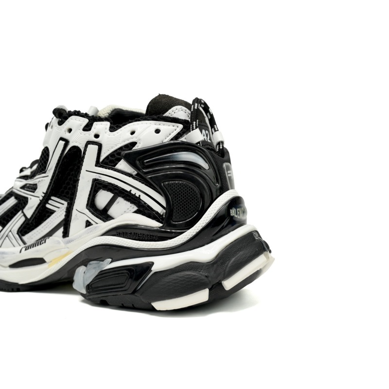 Coco Shoes Balenciaga Runner White Black White 677403W3RB29010 - Cocoshoesvip.net