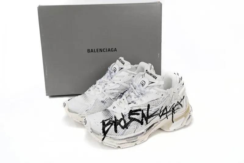 Coco Shoes Balenciaga Runner Graffiti White 677403W3RBQ9010 - Cocoshoesvip.net