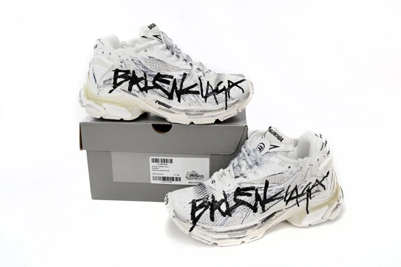 Coco Shoes Balenciaga Runner Graffiti White 677403W3RBQ9010 - Cocoshoesvip.net