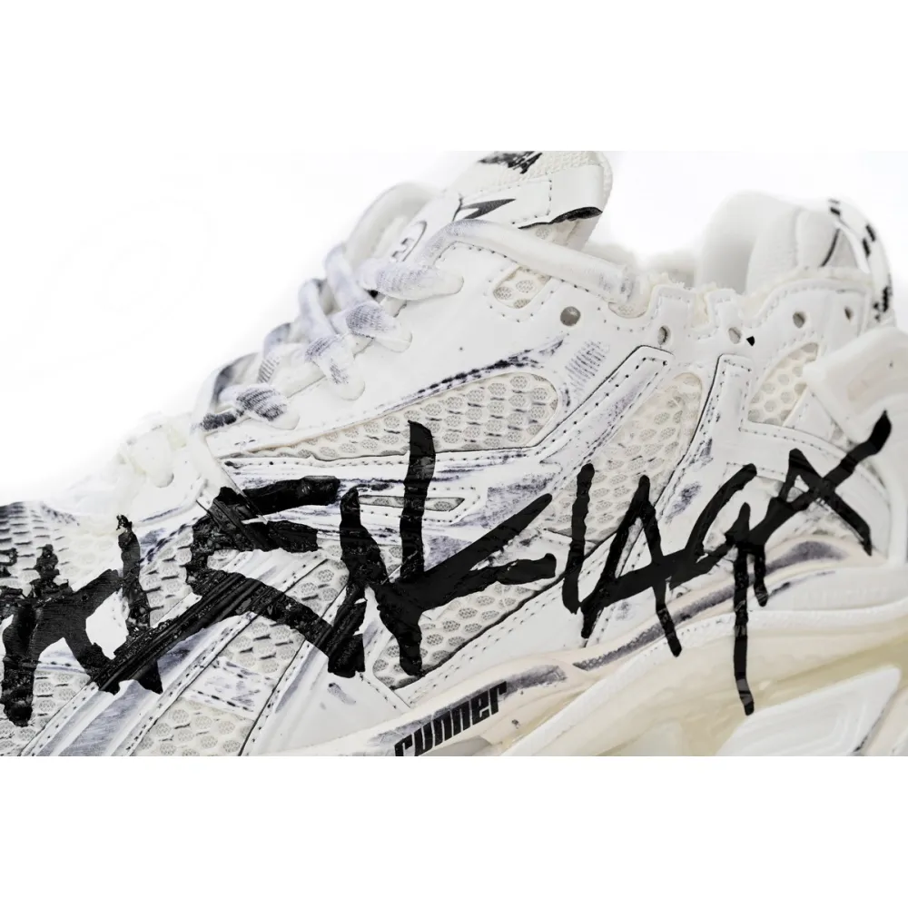 Coco Shoes Balenciaga Runner Graffiti White 677403W3RBQ9010 - Cocoshoesvip.net