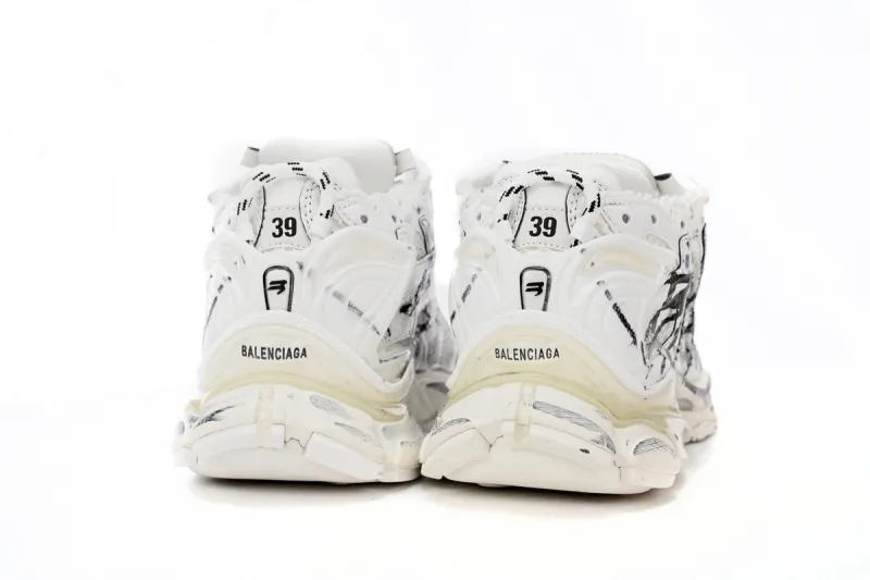 Coco Shoes Balenciaga Runner Graffiti White 677403W3RBQ9010 - Cocoshoesvip.net