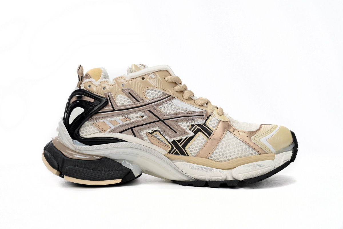 Coco Shoes Balenciaga Runner Beige Black White 677403W3RB39891 - Cocoshoesvip.net