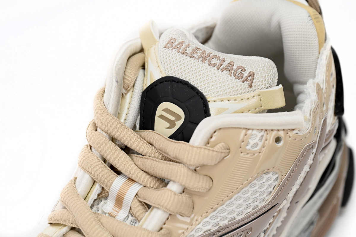 Coco Shoes Balenciaga Runner Beige Black White 677403W3RB39891 - Cocoshoesvip.net