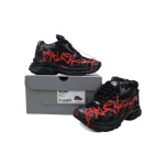 Coco Shoes Balenciaga Runner Graffiti Black Red 677403W3RBQ1060 - Cocoshoesvip.net