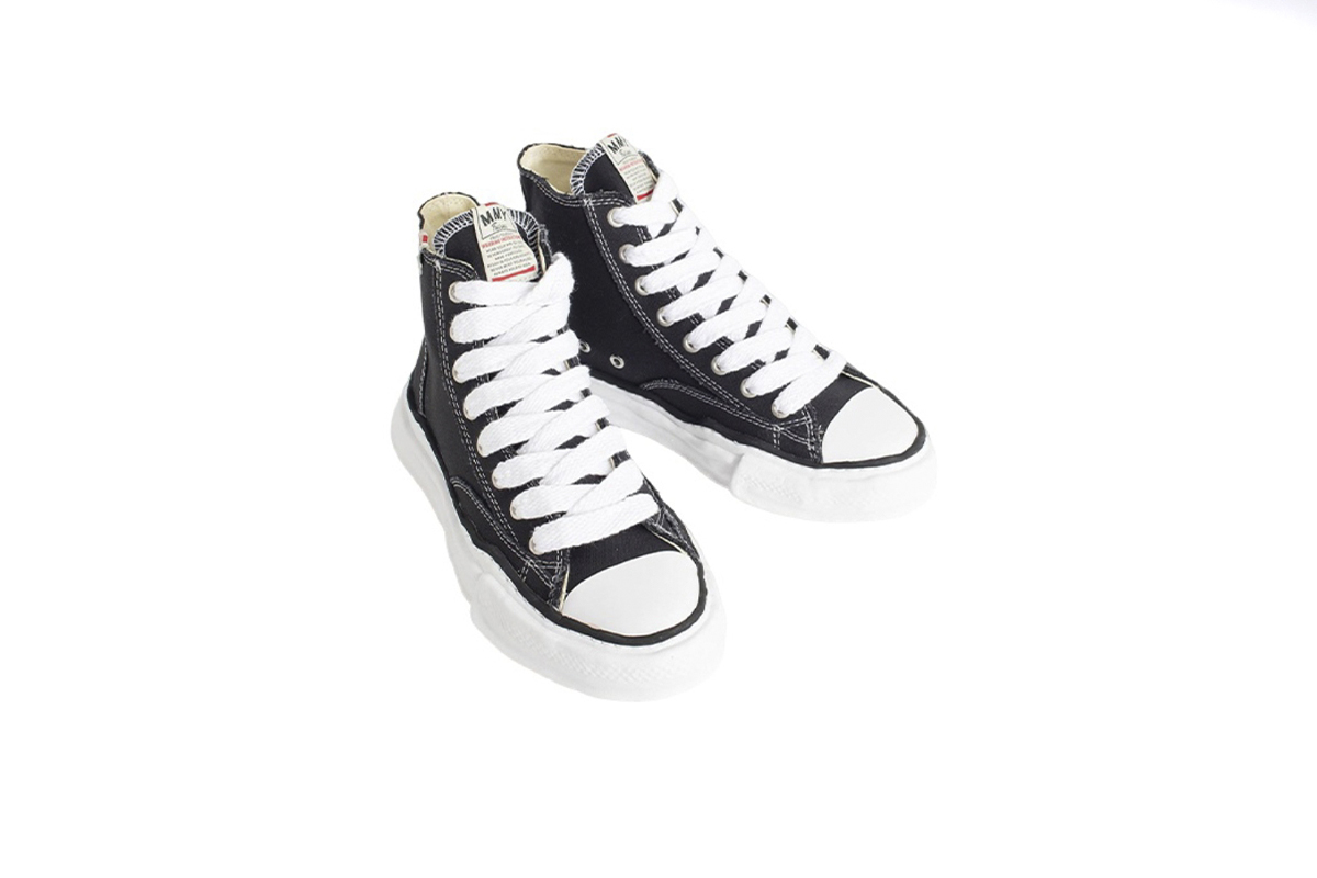 Coco Shoes Maison Mihara Yasuhiro Peterson 0G Sole Canvas High Black A01FW701 - Cocoshoesvip.net