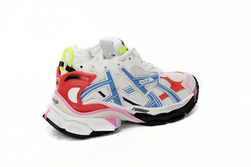 Coco Shoes Balenciaga Runner White Blue Red 677402W3RB69645 - Cocoshoesvip.net