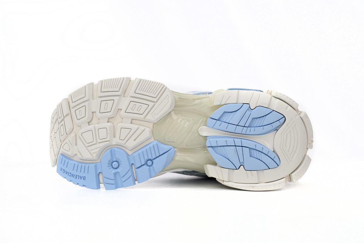 Coco Shoes Balenciaga Runner White Light Blue 677402W3RB29744 - Cocoshoesvip.net