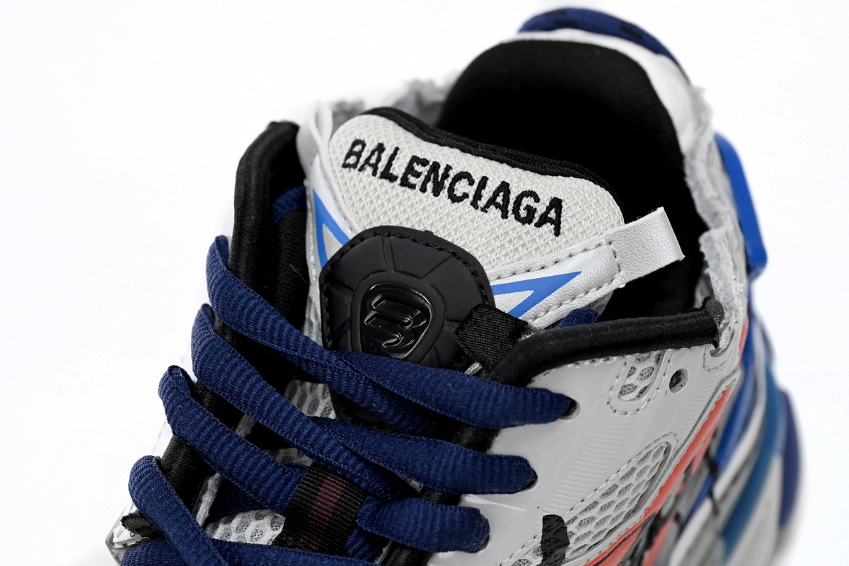 Coco Shoes Balenciaga Runner White And Blue Printing 677402W3RB61264 - Cocoshoesvip.net