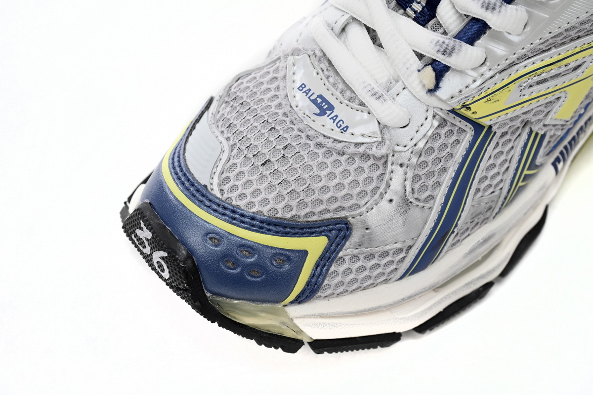 Coco Shoes Balenciaga Runner White Yellow Blue 677402W3RB59174 - Cocoshoesvip.net