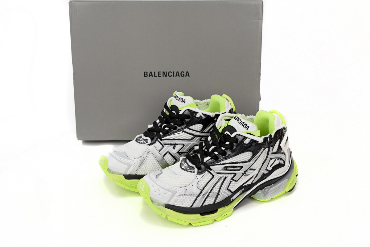 Coco Shoes Balenciaga Runner Black, white, and Yellow 677402W3RBP1093 - Cocoshoesvip.net