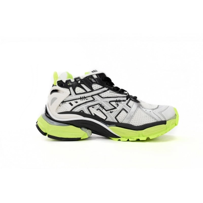 Balenciaga Runner Black/White And Fluorescent Green 677402W3RBP1093 02