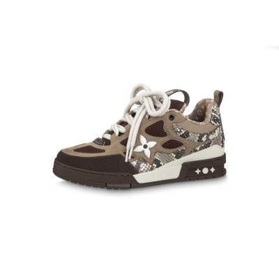 Louis Vuitton LV Skate Sneaker Brown Snakeskin 1ABMG6 01