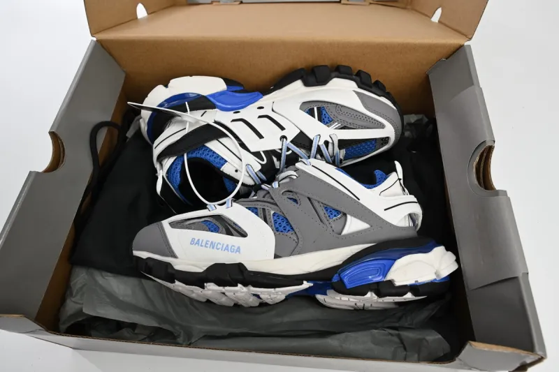 Coco Shoes Balenciaga Track Grey White Blue 542436W3SR62501 - Cocoshoesvip.net