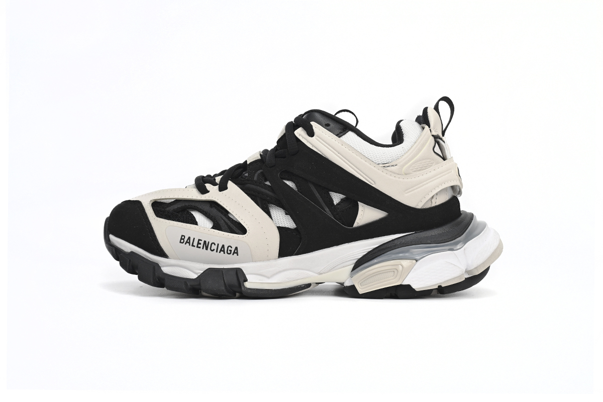 Coco Shoes Balenciaga Track Rice White Black 542436W3SU59791 - Cocoshoesvip.net
