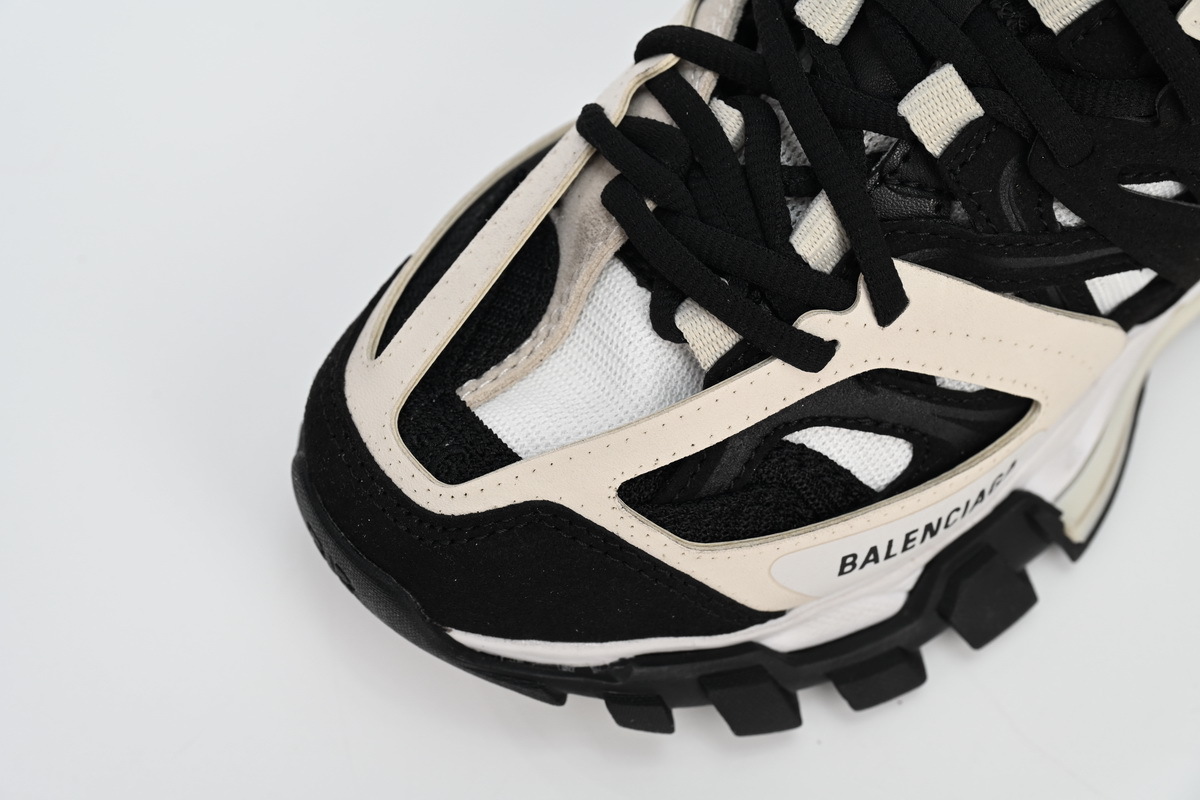 Coco Shoes Balenciaga Track Rice White Black 542436W3SU59791 - Cocoshoesvip.net