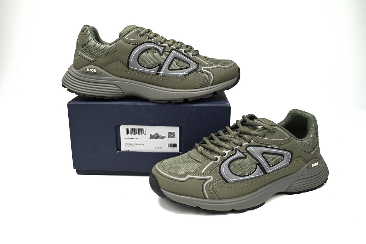 Coco Shoes Dior B30 Low Top Olive 3SN279ZRD_H680 - Cocoshoesvip.net