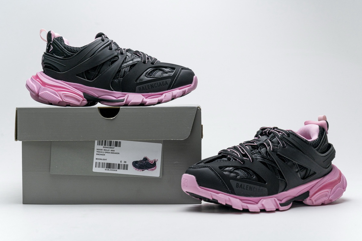 Coco Shoes Balenciaga Track Black Pink (Without LED) 542436W3AC11050 - Cocoshoesvip.net