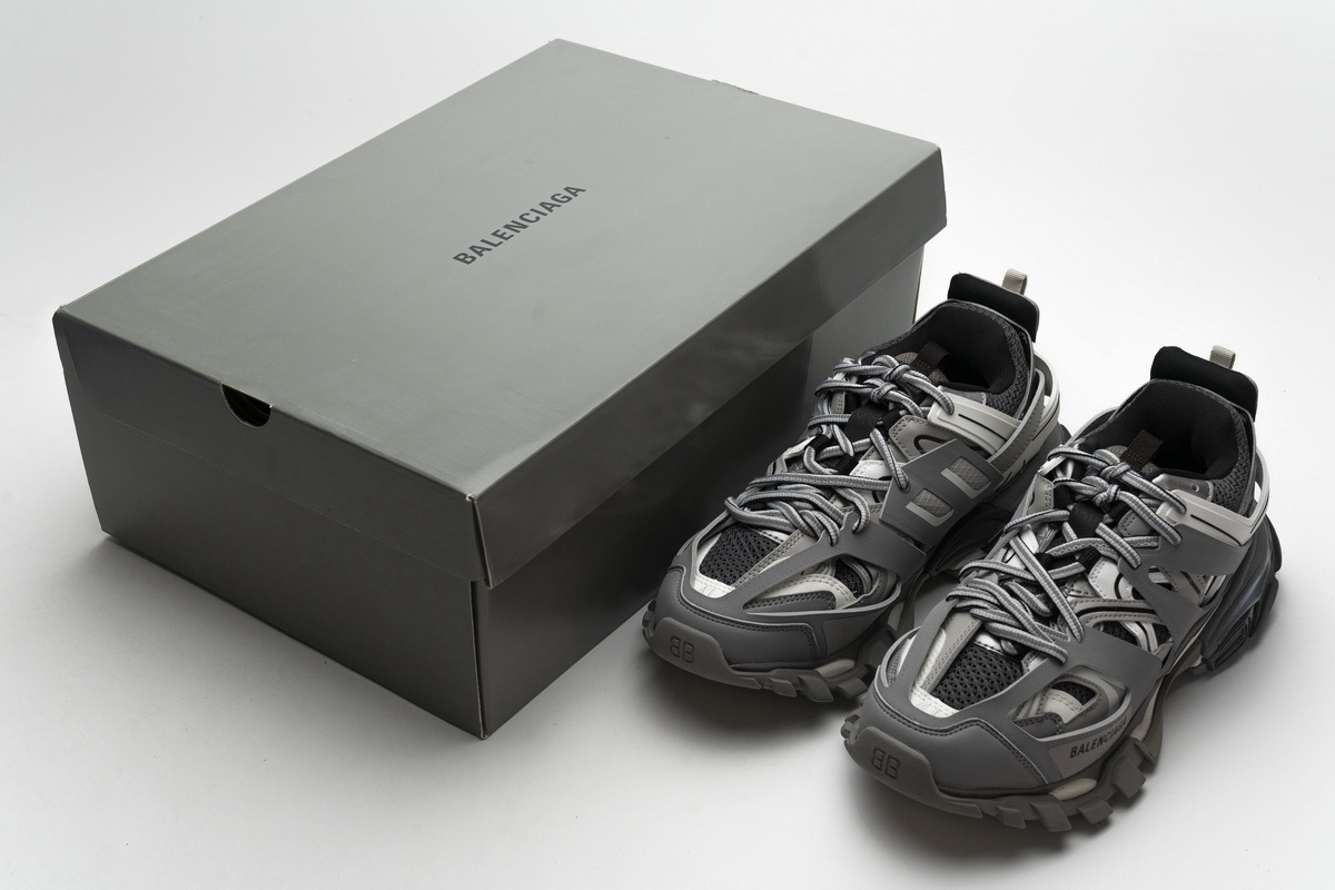Coco Shoes Balenciaga Track Grey White (Without LED) 555036W2GB71214 - Cocoshoesvip.net