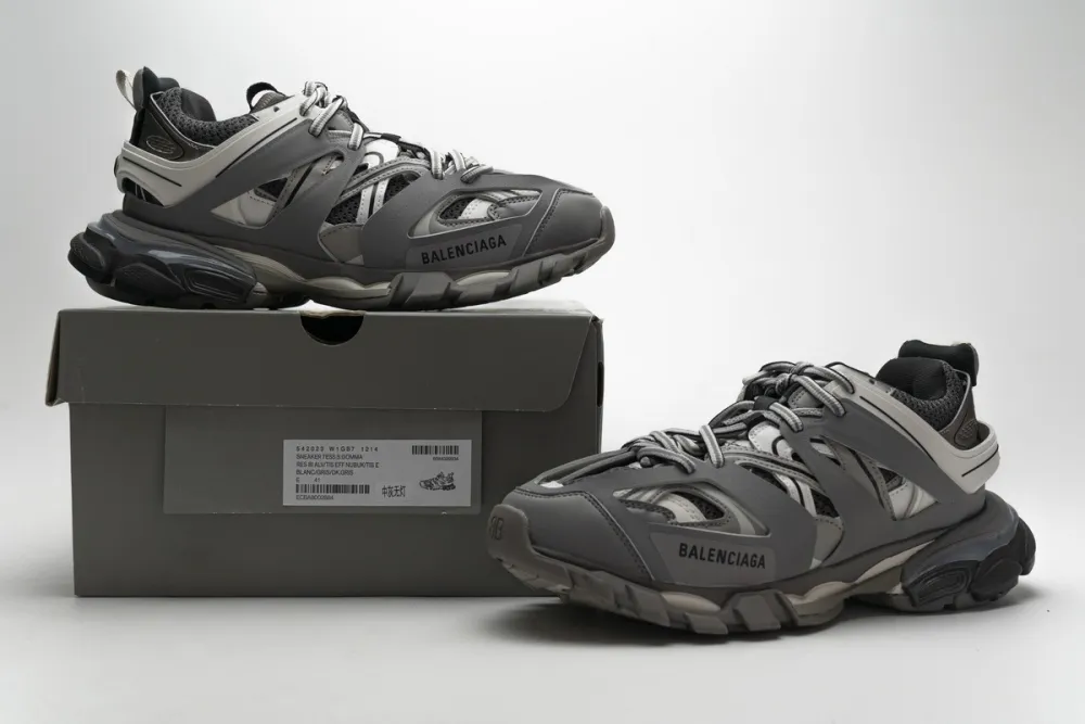Coco Shoes Balenciaga Track Grey White (Without LED) 555036W2GB71214 - Cocoshoesvip.net