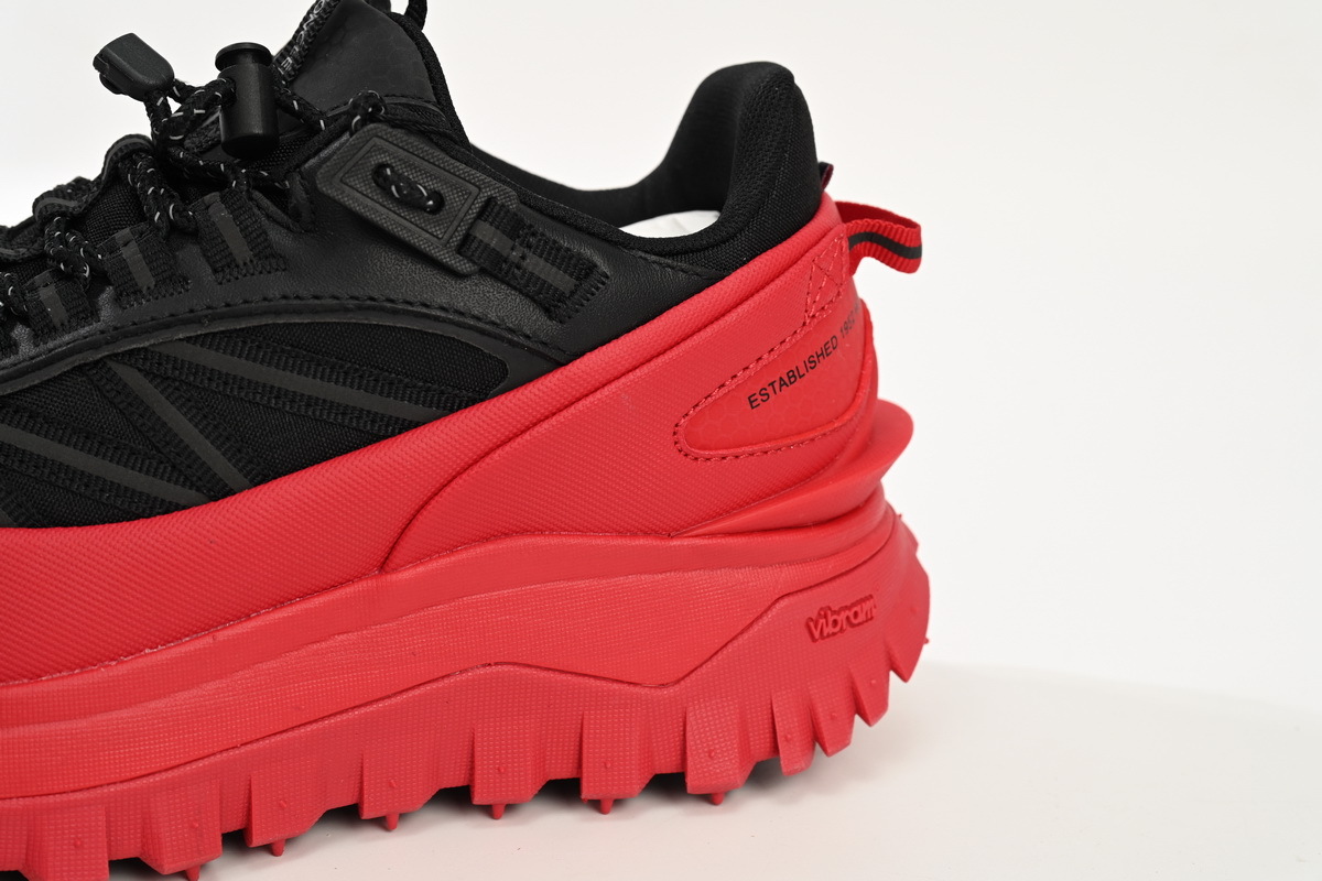 Coco Shoes Moncler Trailgrip Gore-Tex Black Red H209A4M00100M2058P49 - Cocoshoesvip.net