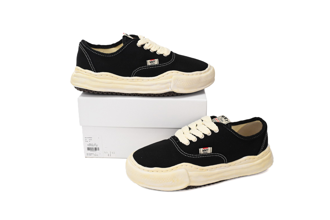 Coco Shoes Maison Mihara Yasuhiro White And Retro Black Yellow A07FW719 NO.742 - Cocoshoesvip.net