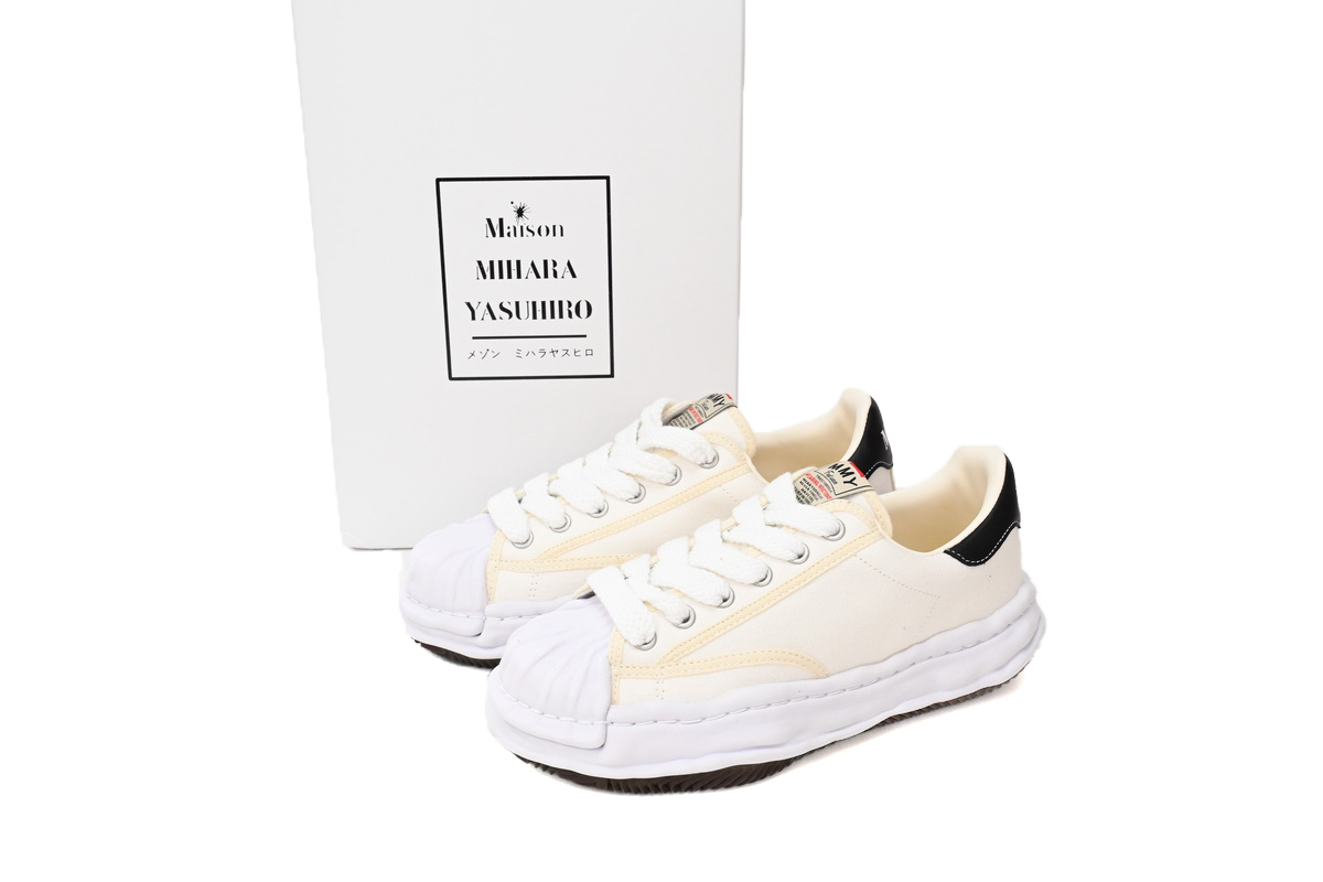 Coco Shoes Maison Mihara Yasuhiro White And White Yellow A06FW704 NO.704 - Cocoshoesvip.net
