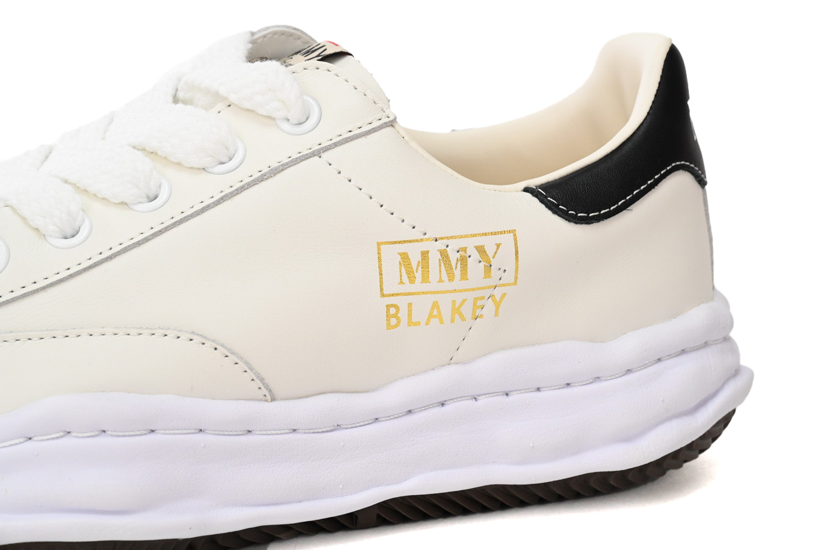 Coco Shoes Maison Mihara Yasuhiro Blakey OG Sole Leather Low White A06FW702 NO.702 - Cocoshoesvip.net