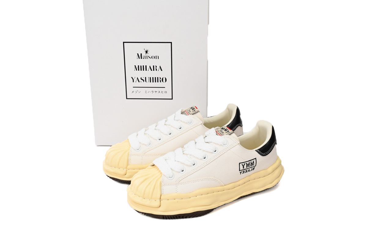 Coco Shoes Mihara Yasuhiro White And White Yellow Black Background A09FW732 NO.785 - Cocoshoesvip.net