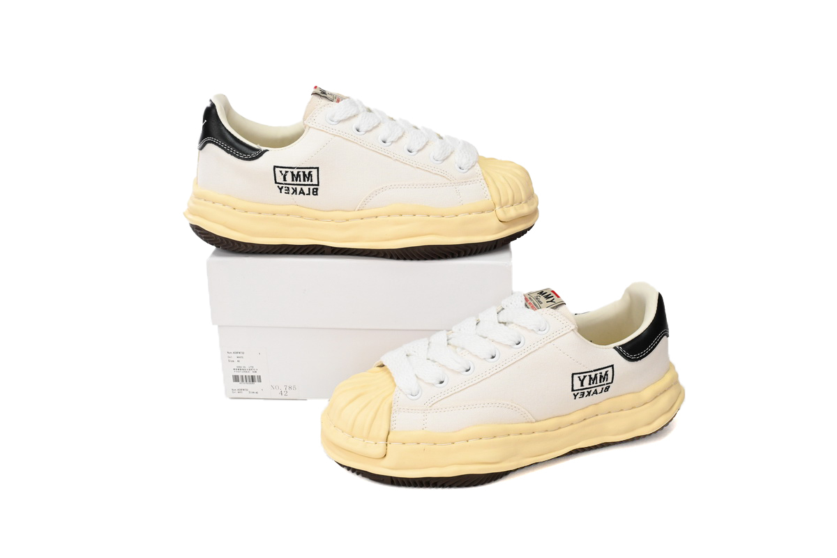 Coco Shoes Mihara Yasuhiro White And White Yellow Black Background A09FW732 NO.785 - Cocoshoesvip.net