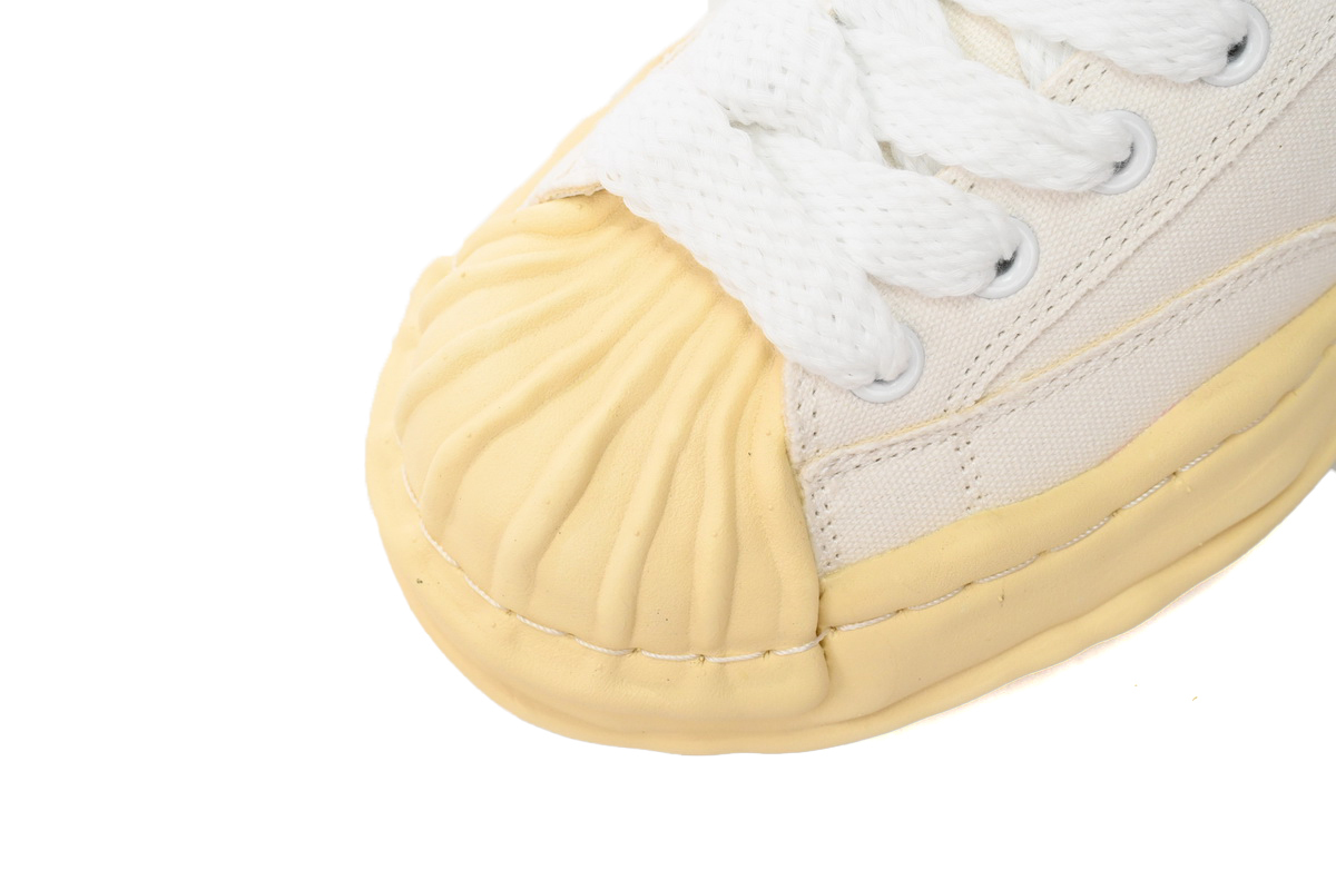 Coco Shoes Mihara Yasuhiro White And White Yellow Black Background A09FW732 NO.785 - Cocoshoesvip.net