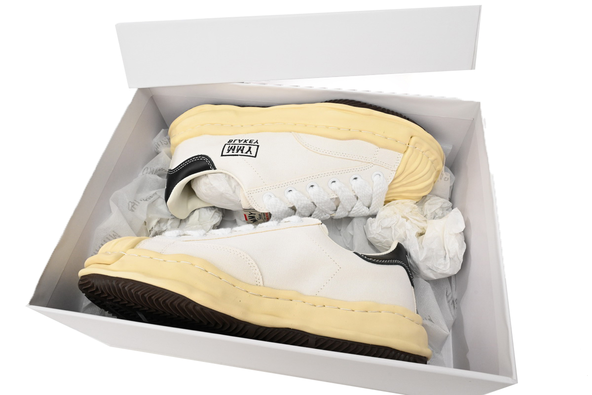 Coco Shoes Mihara Yasuhiro White And White Yellow Black Background A09FW732 NO.785 - Cocoshoesvip.net